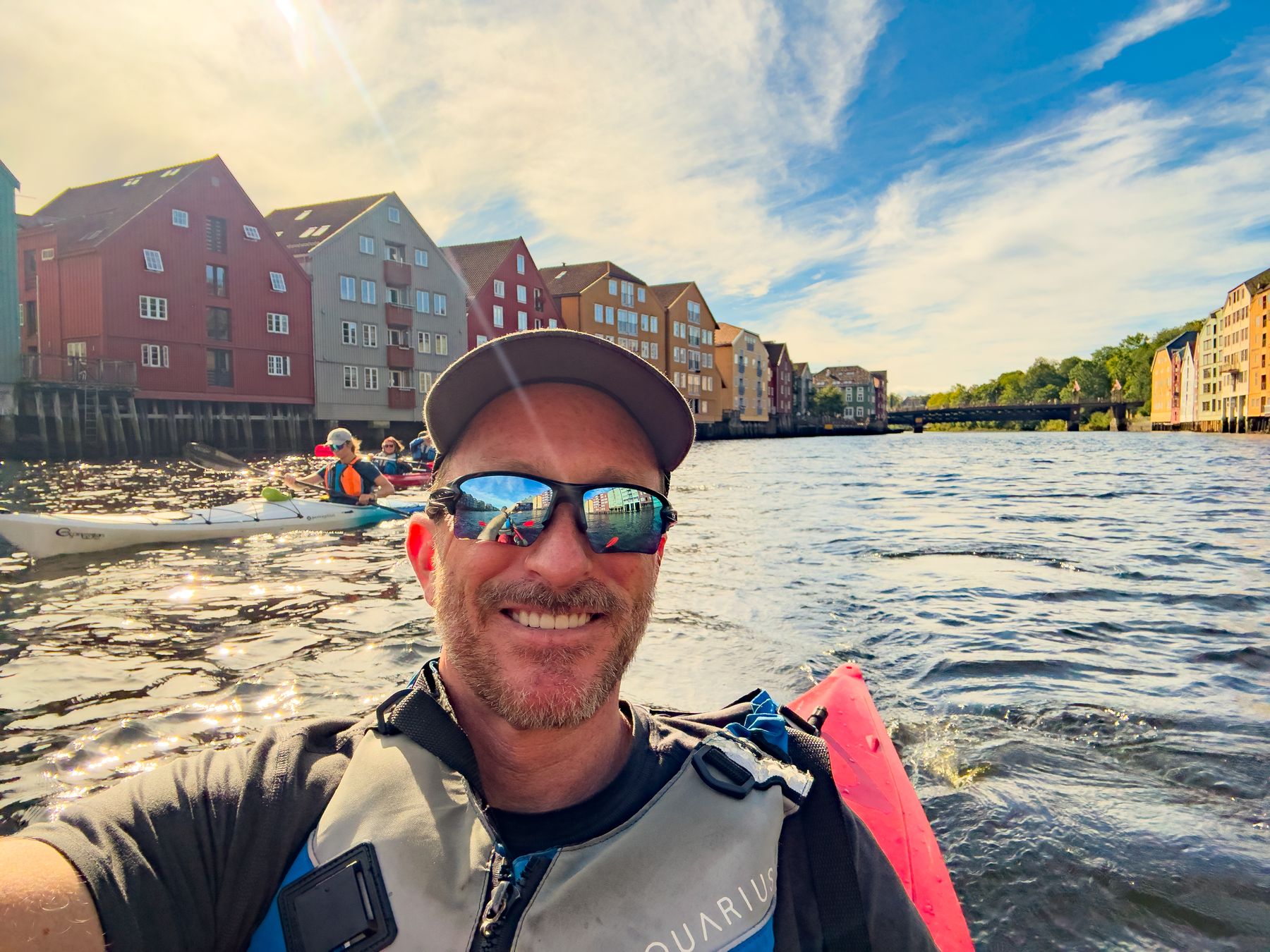 Me Paddling Down Kanalen, Trondheim